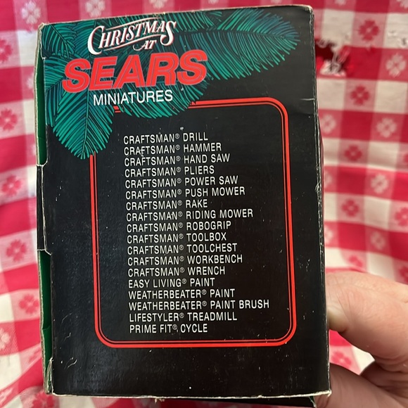 NWT Vintage 1995 90s Sears Craftsman Santa on Craftsman lawnmower ornament - Picture 8 of 8